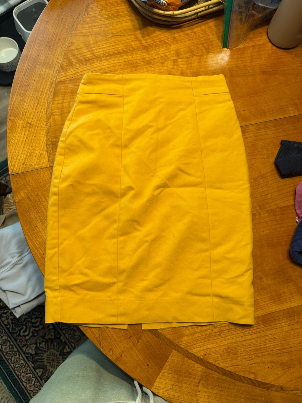 H&M Bright Yellow Pencil Skirt